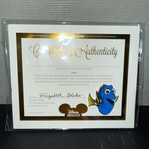 Disney Dory Collector Pin #116268 Disney Movie Club Exclusive VIP Pin